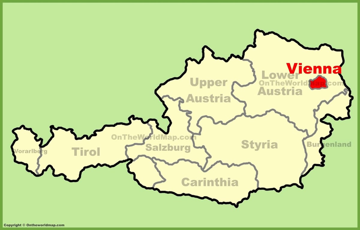 ನಕ್ಷೆ ಸ್ಥಳ ವಿಯೆನ್ನಾ