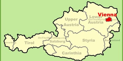 Wien ಆಸ್ಟ್ರಿಯಾ ನಕ್ಷೆ