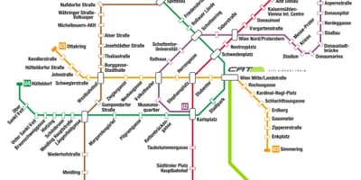 Wien ರೈಲು ನಕ್ಷೆ