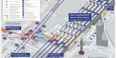 ನಕ್ಷೆ Wien hbf ವೇದಿಕೆ