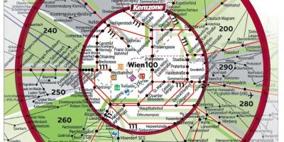Wien 100 ವಲಯ ನಕ್ಷೆ